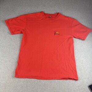 ZINC Classic Longboard Surfin Graphic T Shirt Red XL Hawaiian Surf Beach Cotton